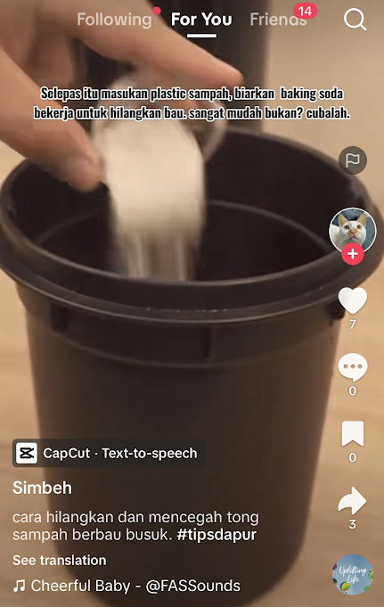 Cuma pakai 1 bahan makanan, begini trik ampuh menghilangkan bau tidak sedap di tempat sampah dapur