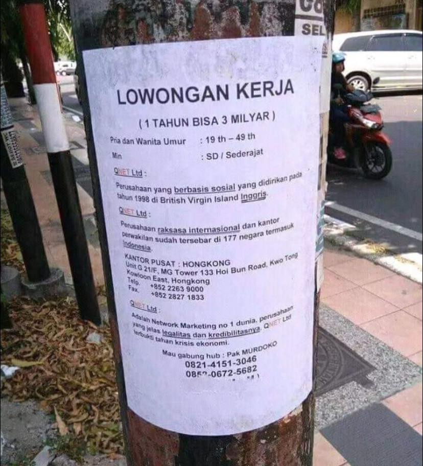 pengumuman tiang listrik © berbagai sumber