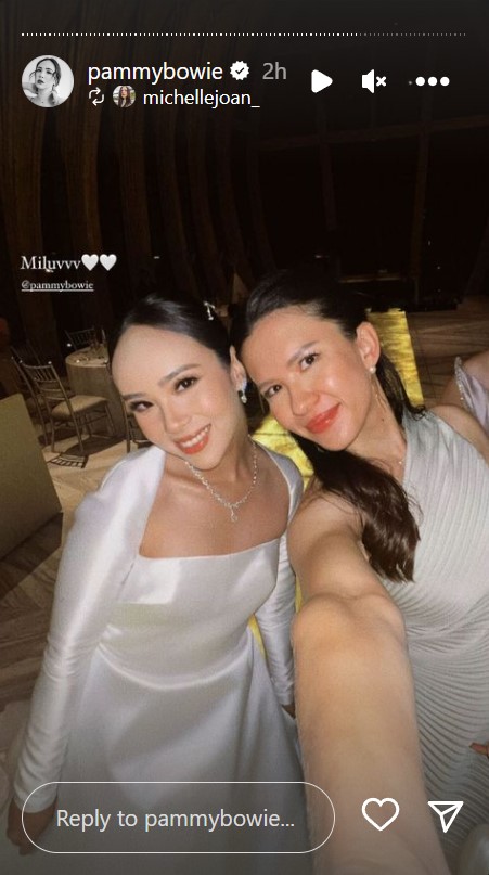 momen resepsi nikah Pamela Bowie © 2023 brilio.net momen resepsi nikah Pamela Bowie © 2023 brilio.net