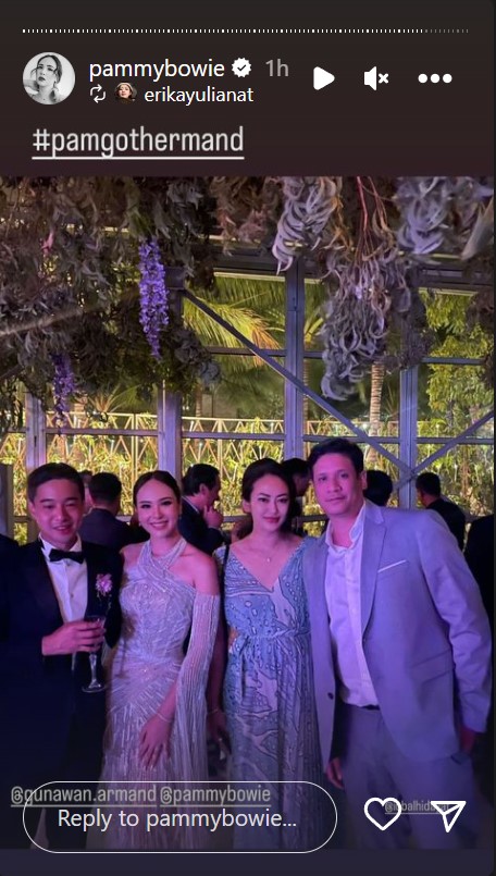 momen resepsi nikah Pamela Bowie © 2023 brilio.net momen resepsi nikah Pamela Bowie © 2023 brilio.net