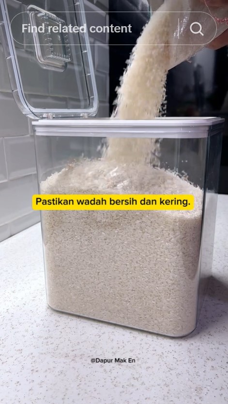 Tanpa daun jeruk, begini trik menyimpan beras agar tidak berkutu pakai 1 bahan dapur