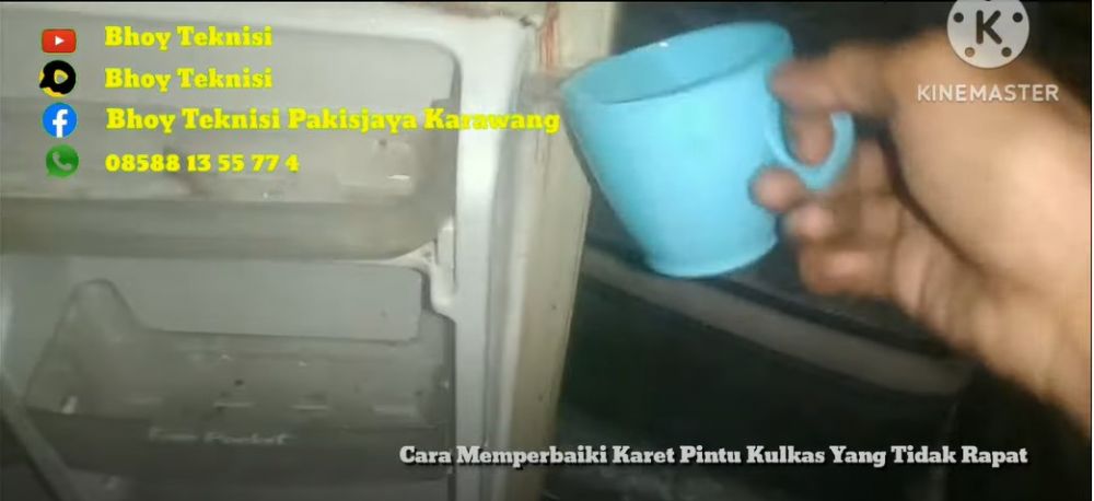 Cara mengatasi karet kulkas longgar agar kembali rapat dan lentur, praktis tanpa dilepas