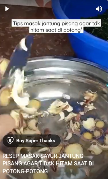 Tak perlu direbus, ini trik bikin tumis jantung pisang agar tidak pahit dan menghitam