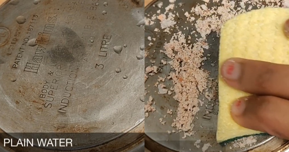 Tanpa pakai sitrun atau cuka, ini cara bersihkan kerak gosong di pantat panci dengan 1 ampas dapur