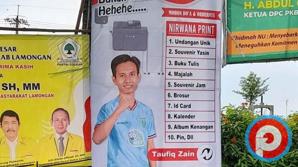 Pemilu sebentar lagi, 11 potret spanduk dikira kampanye ini ternyata promosi dagangan