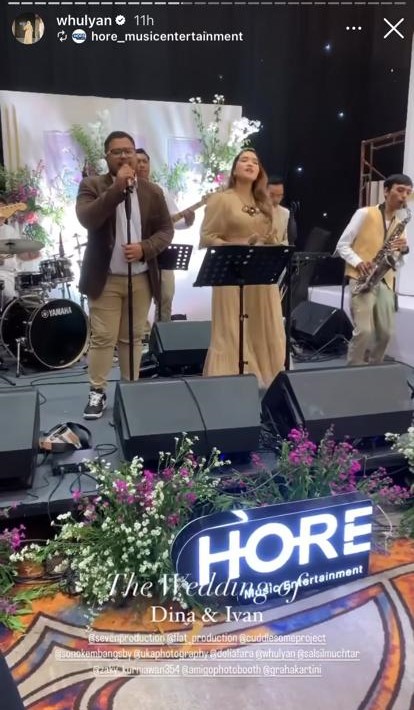 momen pernikahan reza D'Academy dan Amirah Karaman © berbagai sumber