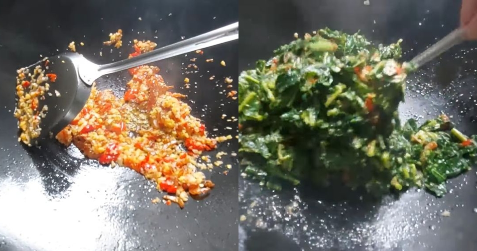 Tak perlu diberi baking soda atau asam jawa, ini trik agar tumis daun pepaya antipahit dan tetap hijau