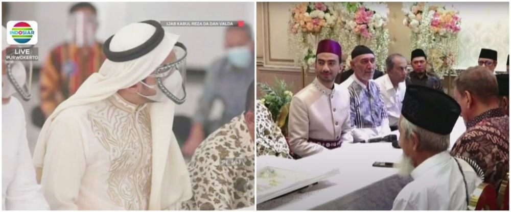 pernikahan pertama dan kedua Reza D'Academy © berbagai sumber