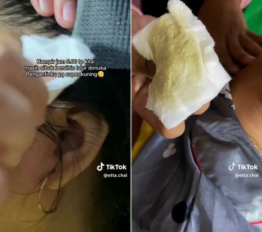 telat makeup pengantin © TikTok telat makeup pengantin © TikTok