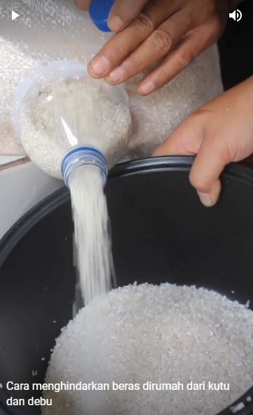 Tanpa rempah dan daun jeruk, ini trik agar beras dalam karung bebas kutu pakai 1 sampah dapur