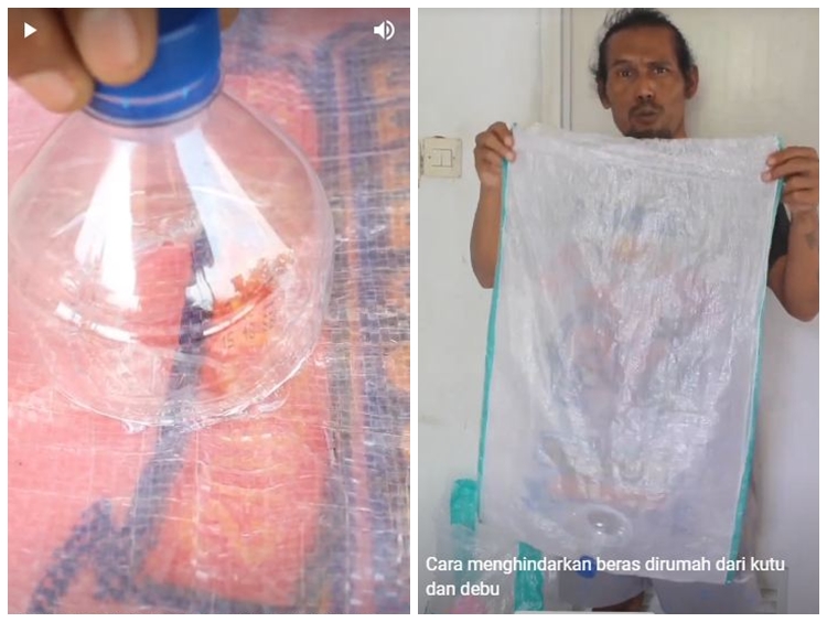 Tanpa rempah dan daun jeruk, ini trik agar beras dalam karung bebas kutu pakai 1 sampah dapur