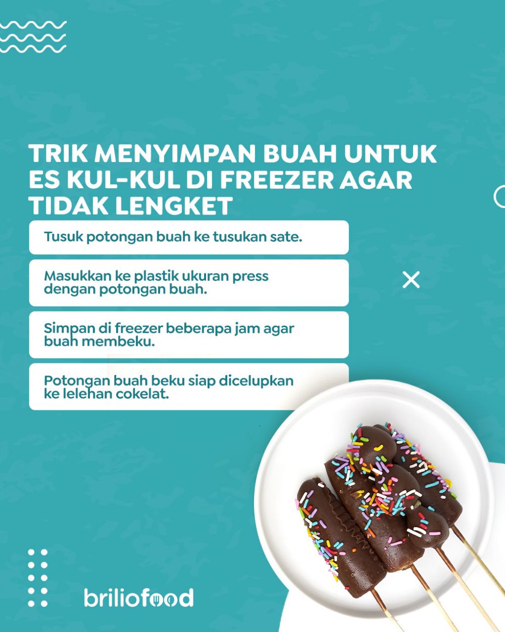 Trik praktis menyimpan es kul-kul di freezer agar mudah diambil cuma pakai 1 alat