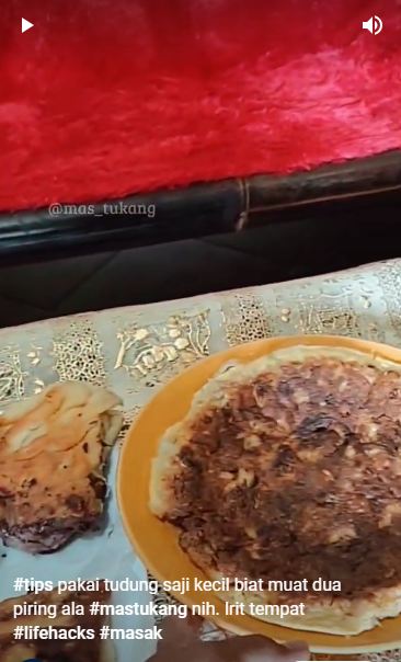 Jangan langsung ditumpuk, ini trik menyimpan makanan dalam tudung saji kecil agar bisa muat banyak