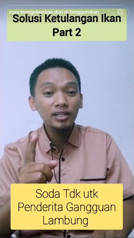 Tanpa menelan makanan, ini cara mengeluarkan duri ikan tersangkut di tenggorokan pakai 1 jenis minuman