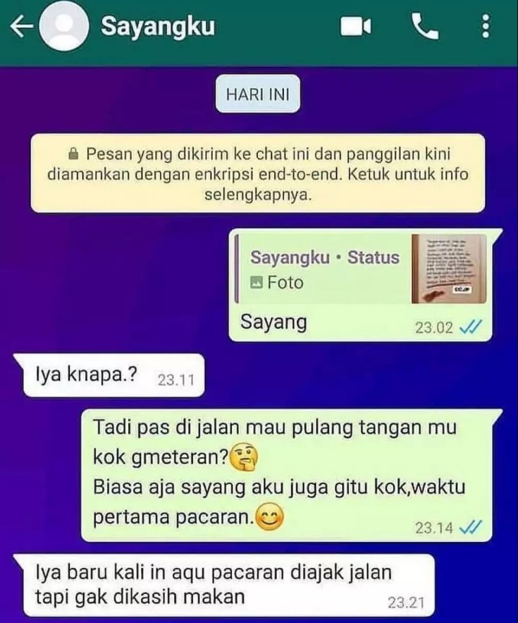 Chat pacar ngambek sebulan Berbagai sumber
