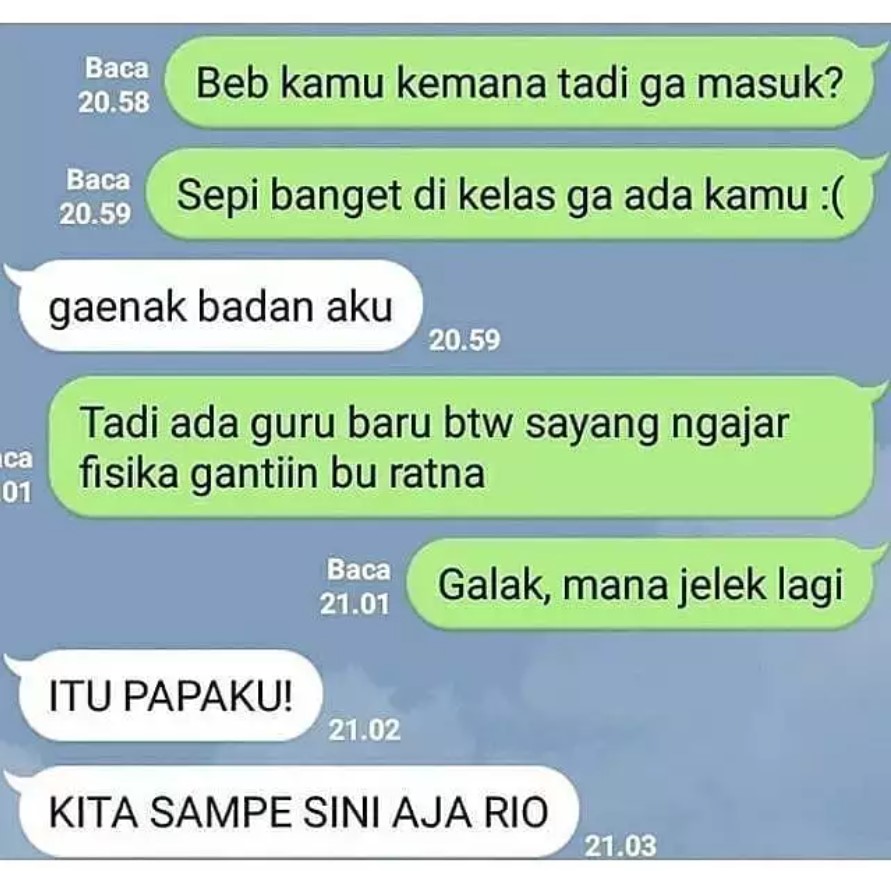 Chat pacar ngambek sebulan Berbagai sumber