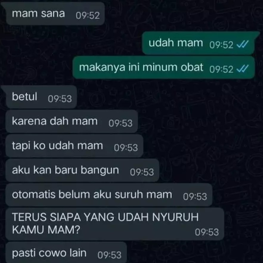 Chat pacar ngambek sebulan Berbagai sumber