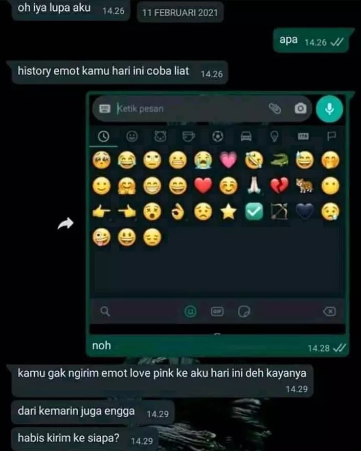 Chat pacar ngambek sebulan Berbagai sumber