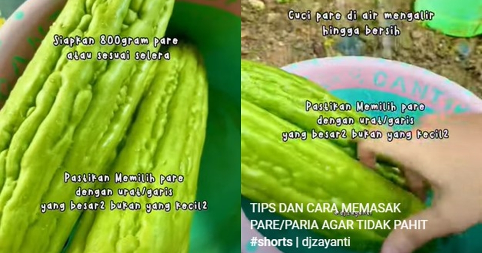 Bukan diremas garam atau direndam air panas, begini trik masak pare agar rasa pahitnya berkurang