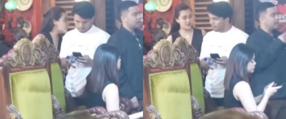 Aaliyah Massaid berbisik ke Thariq © YouTube Aaliyah Massaid berbisik ke Thariq © YouTube