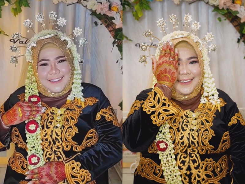 pengantin mirip ondel-ondel dirias ulang jadi flawless © 2023 brilio.net