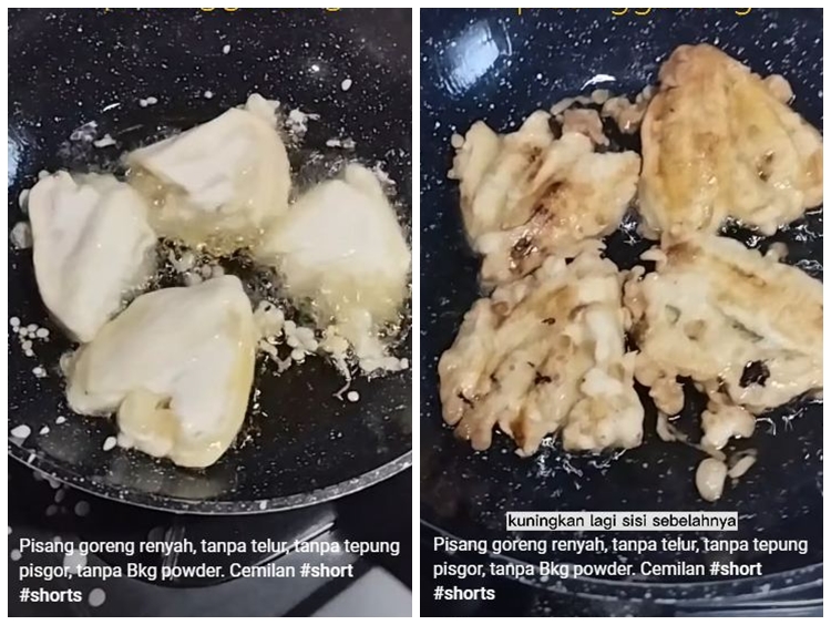 Trik meracik adonan pisang goreng renyah tahan lama walau tanpa baking powder, margarin, atau telur