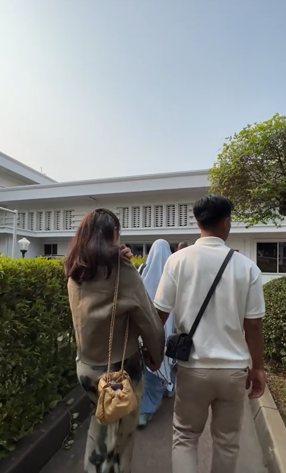 momen arhan dan aziah ke kantor prabowo © berbagai sumber