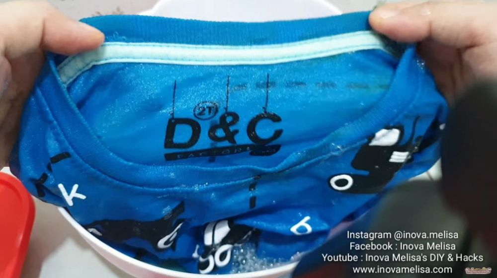 Tak perlu panik, begini trik mengatasi noda luntur di baju cuma pakai 1 bahan dapur dan 1 jenis buah