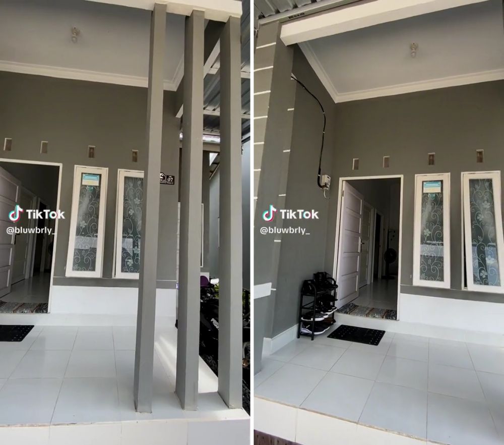 desain rumah hitam putih © TikTok desain rumah hitam putih © TikTok