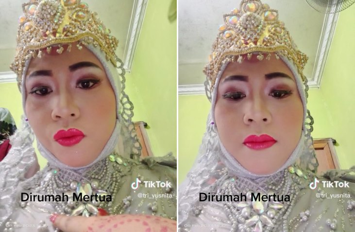 makeup di rumah mertua © TikTok