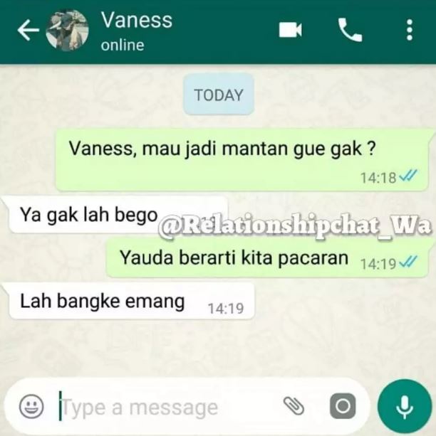 Chat lucu ngeles ke gebetan Berbagai sumber