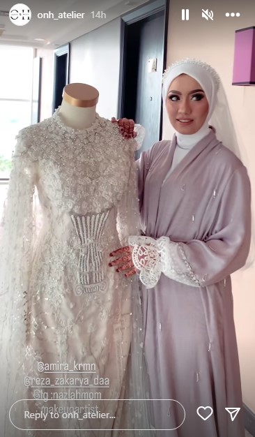 ngunduh mantu Reza dan Amira © Instagram ngunduh mantu Reza dan Amira © Instagram