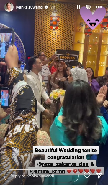 ngunduh mantu Reza dan Amira © Instagram ngunduh mantu Reza dan Amira © Instagram