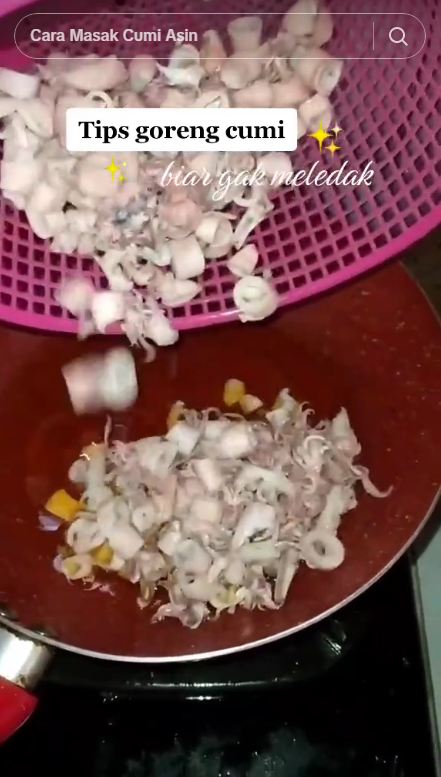 Cukup dimasak sekali, begini trik menggoreng cumi agar tak meletup walau tanpa ditaburi tepung