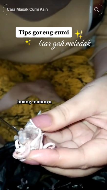 Cukup dimasak sekali, begini trik menggoreng cumi agar tak meletup walau tanpa ditaburi tepung