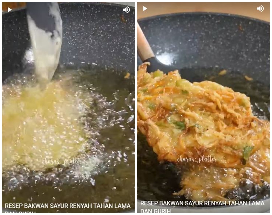 Trik bikin bakwan sayur yang garing, tak berminyak, dan renyah meski tanpa baking soda atau telur