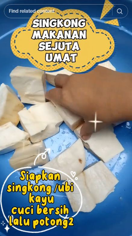 Tanpa garam dan bawang putih, ini trik rebus singkong agar hasilnya merekah, pulen, dan gurih maksimal