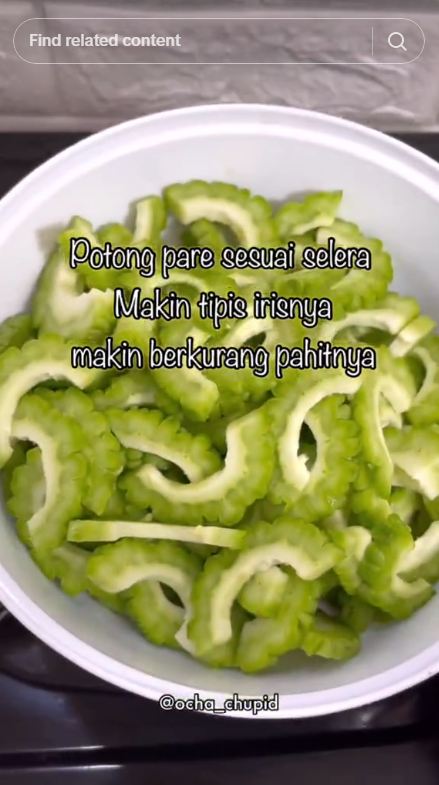 Bukan direbus atau diremas garam, ini cara ampuh mengurangi rasa pahit pare secara drastis