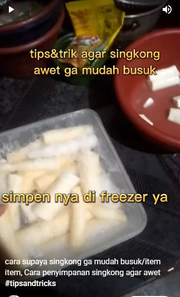 Tanpa direndam air, ini trik menyimpan singkong kupas agar tetap segar dan tak hitam hingga 2 minggu