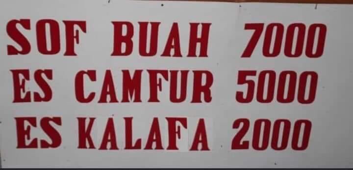 Potret menu ada yang mirip soal matematika Berbagai sumber