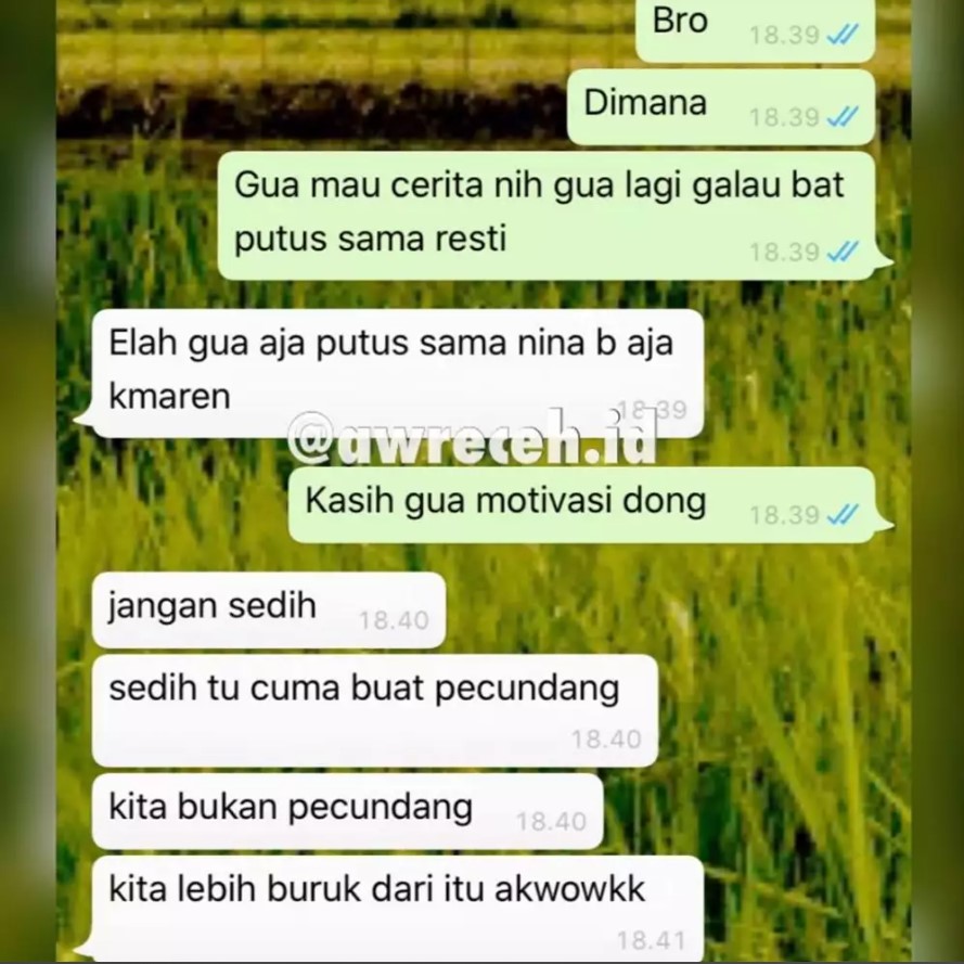 Teman curhat endingnya dijawab nyeleneh Berbagai sumber