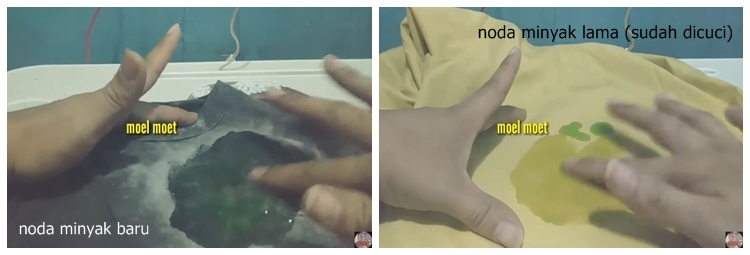 Bukan pakai detergen, begini cara menghilangkan noda lemak dan minyak di baju dengan 1 bahan dapur