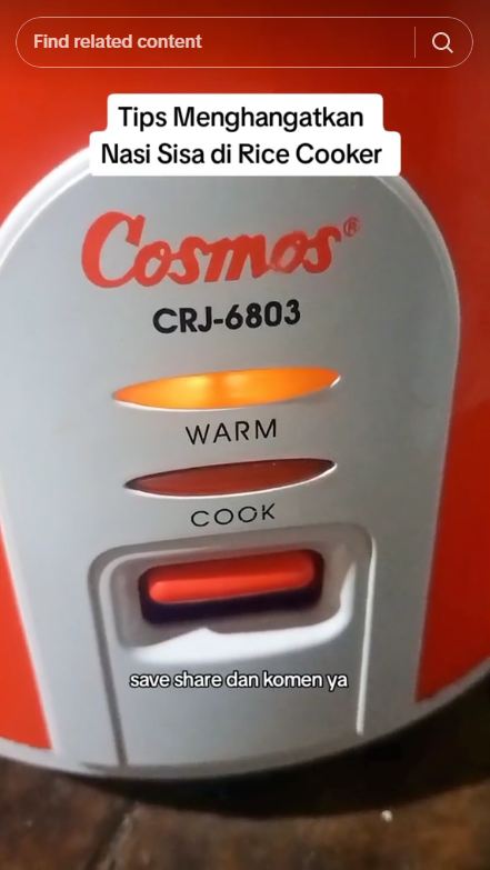 Tak perlu dimasak lagi, begini cara menghangatkan nasi sisa di rice cooker pakai 1 alat