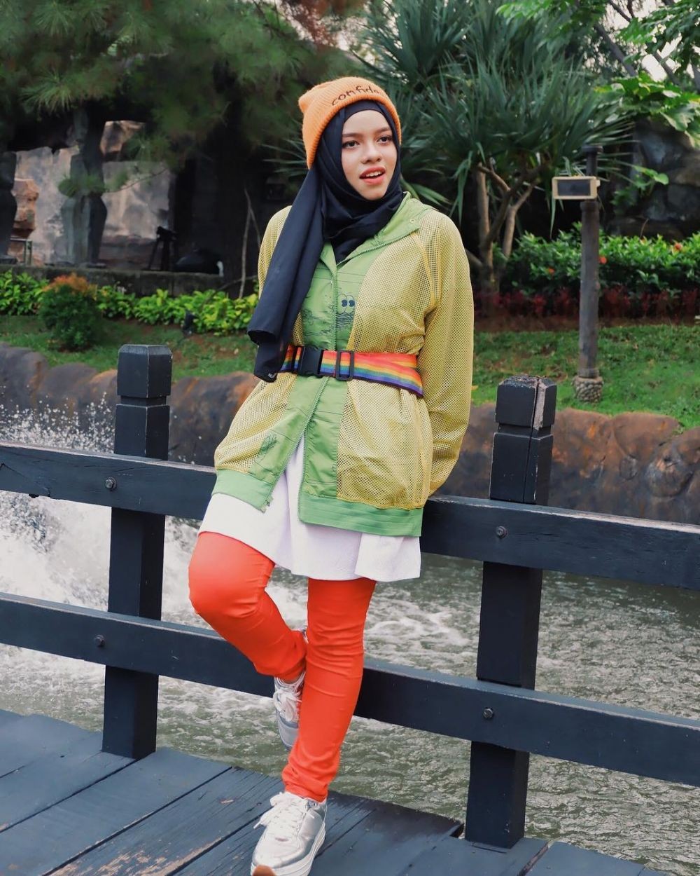 penampilan nyentrik Sajidah Halilintar © Instagram