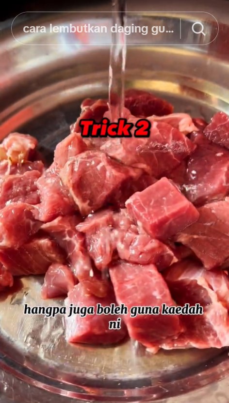 Tanpa direbus atau dimarinasi berjam-jam, begini trik mengempukkan daging pakai 1 bahan dapur