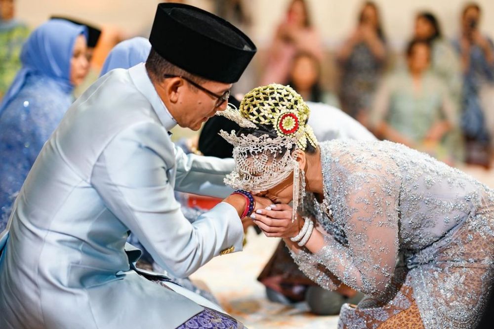 momen akad nikah Anneesha Atheera putri Sandiaga Uno © 2023 brilio.net