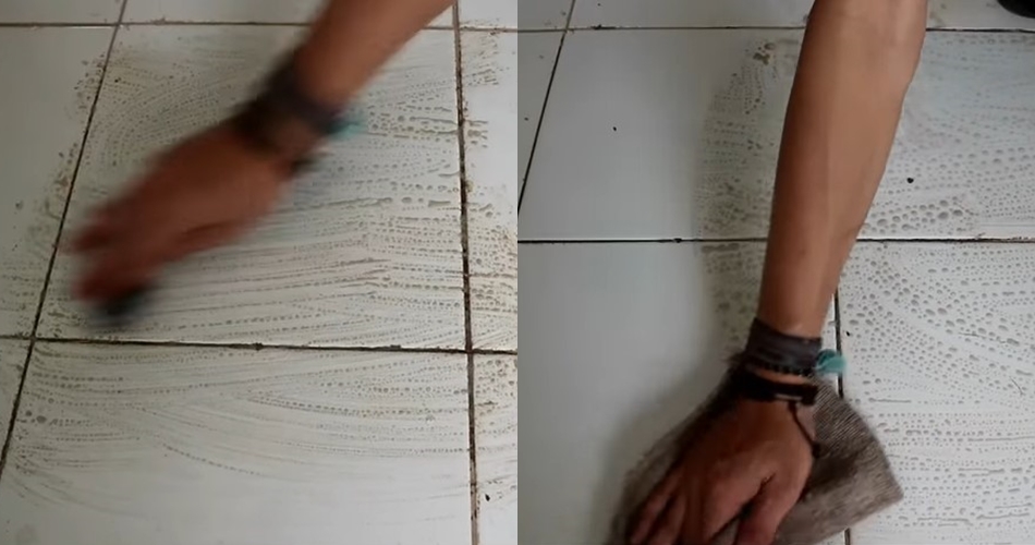 Cuma modal Rp4.000-an, ini trik bersihkan lantai kusam dan berkerak dengan 2 bahan dapur