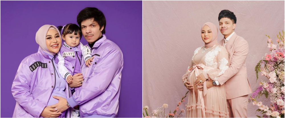 Sama-sama nuansa ungu, ini 9 beda gaya maternity shoot kehamilan pertama dan kedua Aurel Hermansyah