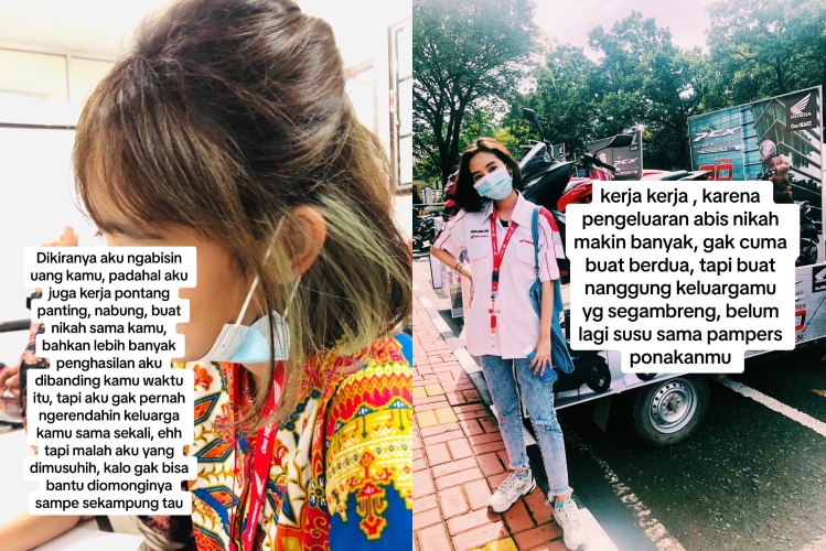 wanita punya suami generasi sandwich © TikTok