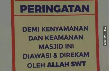 Potret kocak peringatan jangan mencuri Berbagai sumber
